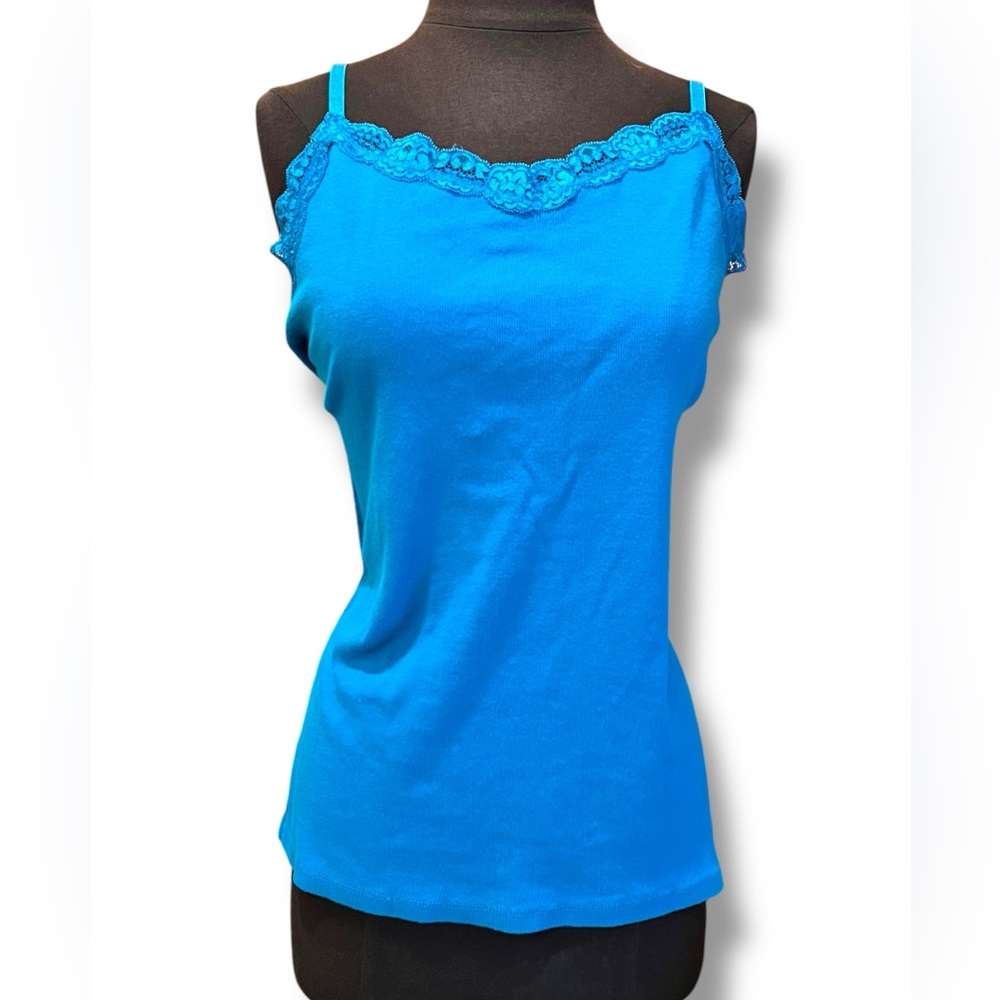y2k lace fitted cami top XL Vampire Diaries